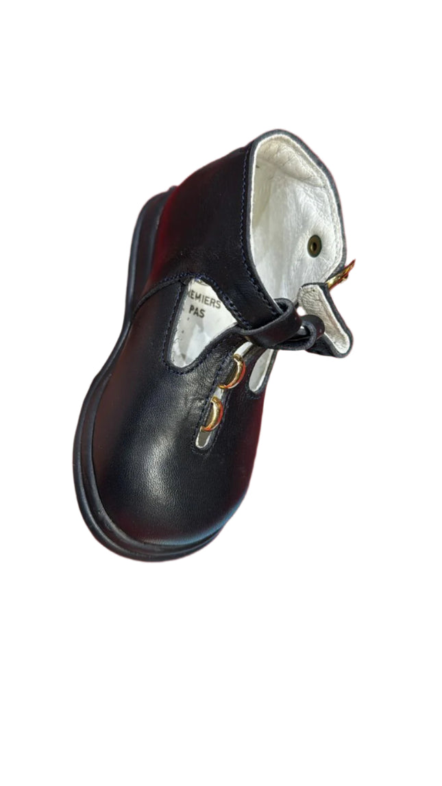 Babybotte Bernice Leather First Walker Shoes – Navy