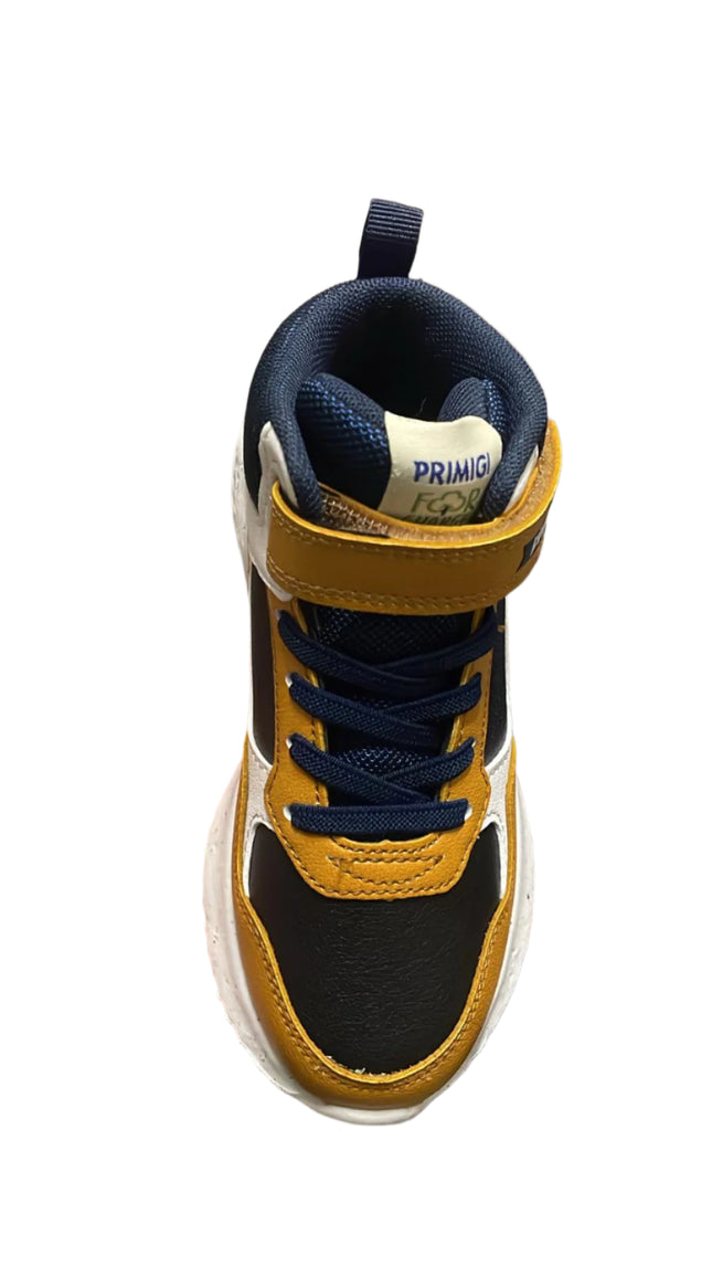 Primigi Boys' Ankle Boots Nappa Pu Recycle - Navy/Yellow