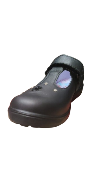 Ricosta Girl's Leona Medium Fit Leather Shoes – Black