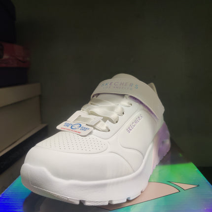 Skechers Boys’ Vivd Metallic Kids Shoes - White/Multi