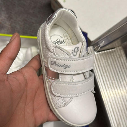 Primigi Girls’ Nappa Morbidone Leather Kids Shoes - Bian White