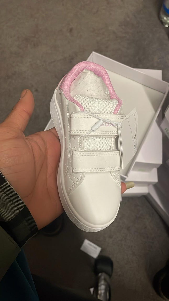 Geox Sneakers B Eclyper B365MA Kids Shoe - White/Pink