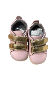 Bobux Grass Court Step-Up Leather Trainers – Ballet Pink