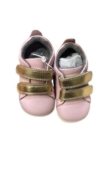 Bobux Grass Court Step-Up Leather Trainers – Ballet Pink