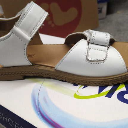 Primigi Girls’ Leather Sandals - White/Brown