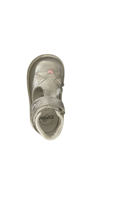 Primigi Girls' Children Capra Laminata Leather Kids Shoe - Silver