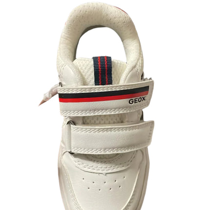 Geox Boys' J Arzach B.A Synthetic Shoes - White/Navy