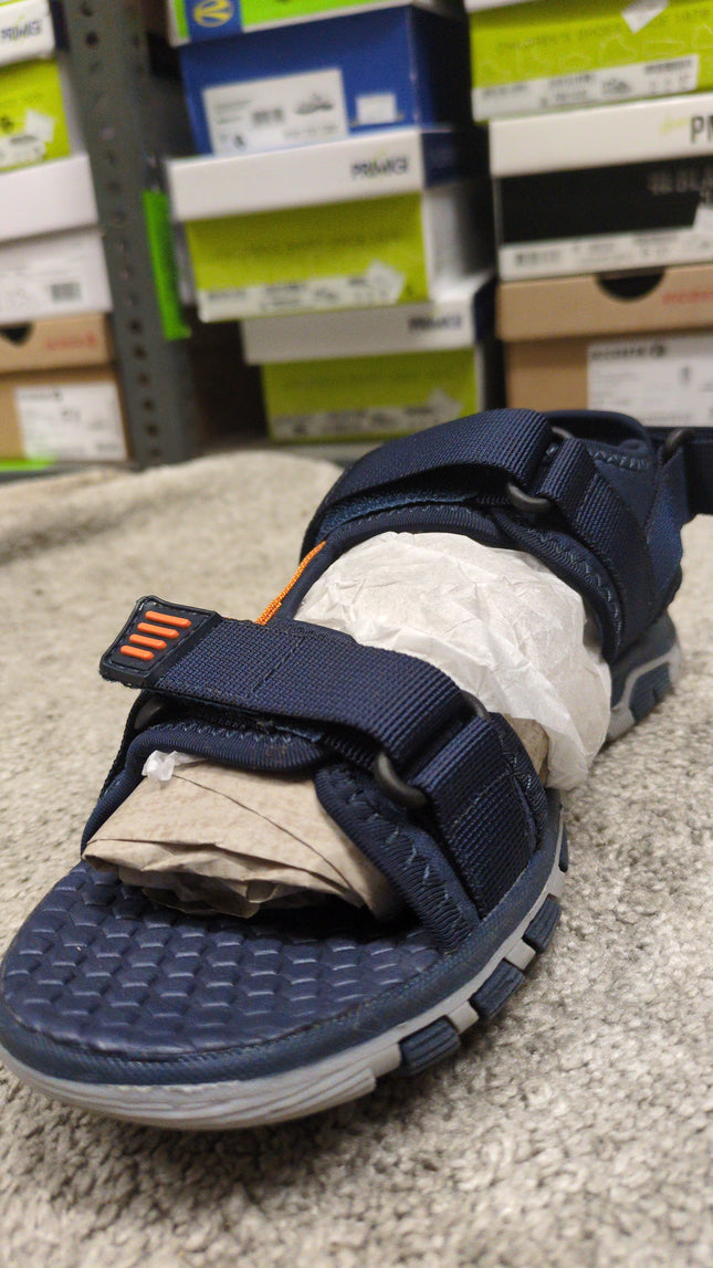 Start-Rite Boys' Leather Sandals - Navy