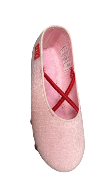 Elle L Regne Girls' Eponge Terry Cloth Shoes – Rose/Red