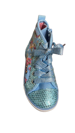 Start-Rite Girls' Frangipani Sparkle Canvas Shoes – Blue