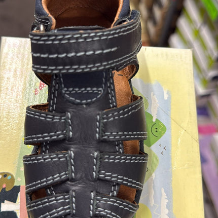 Start Rite Bouncy Ball Leather Sandals - Navy