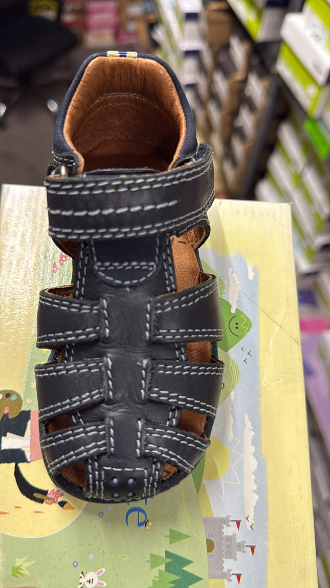 Start Rite Bouncy Ball Leather Sandals - Navy