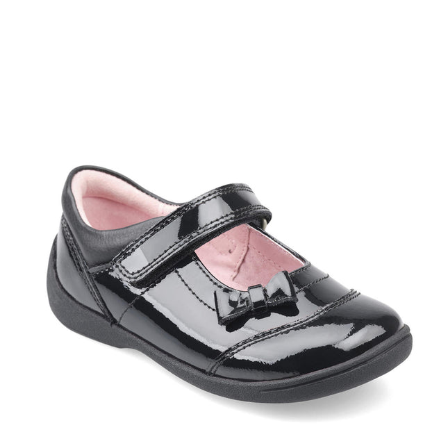 Start-Rite Girl's Twizzle Patent Leather Shoes S - Black