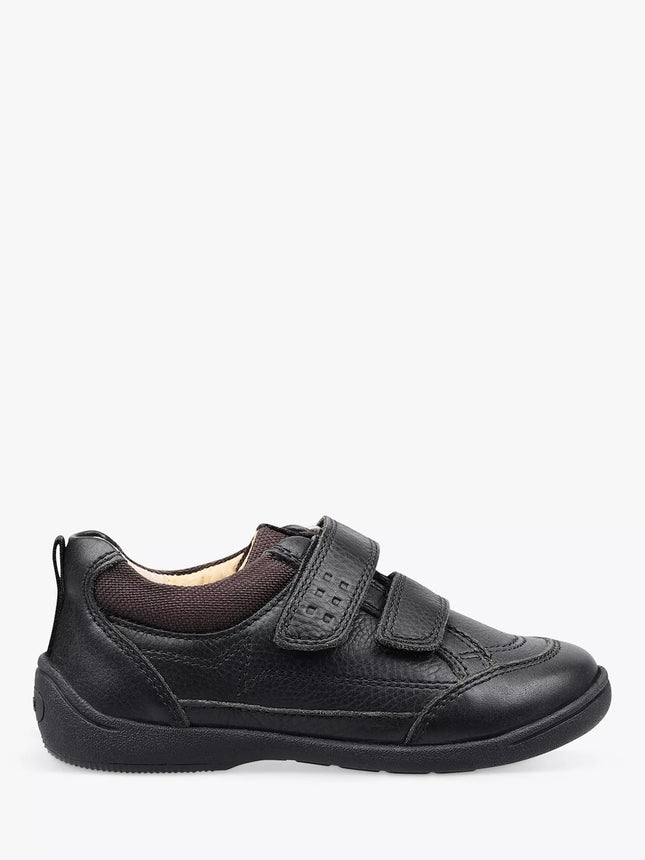 Start-Rite Boys's Zigzag Leather Shoes S - Black