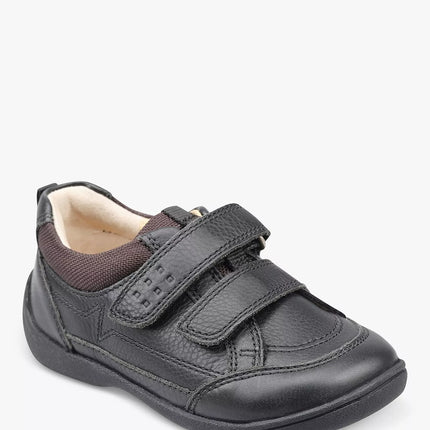 Start-Rite Boys's Zigzag Leather Shoes S - Black