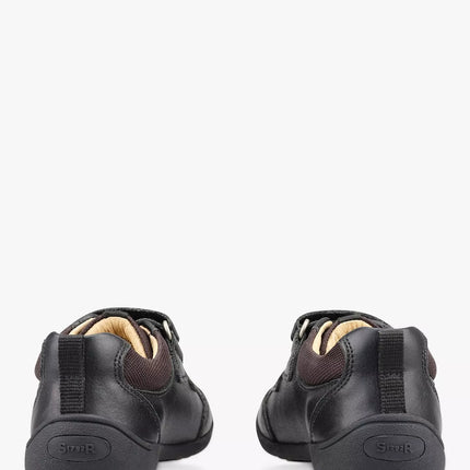 Start-Rite Boys's Zigzag Leather Shoes S - Black