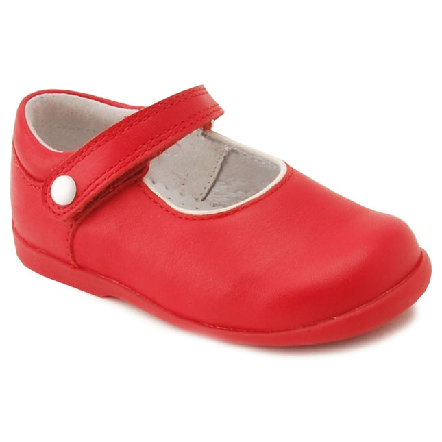 Start Rite Girls' Nancy Leather Kids Shoes - Red