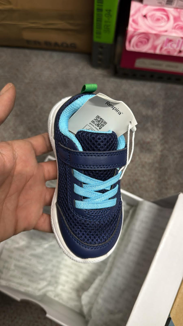 Geox Casual B454UC Shoes - Navy/Lt Green