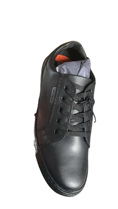 Hush Puppies Kids Sam Junior School Shoes – Black