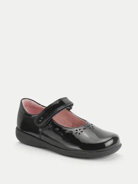Start-Rite Girl's Emily Patent Leather Shoes L - Black