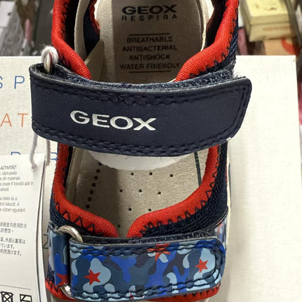 Geox Multy Outdoor Boys' Sandals B450FA-0 - Navy/Red