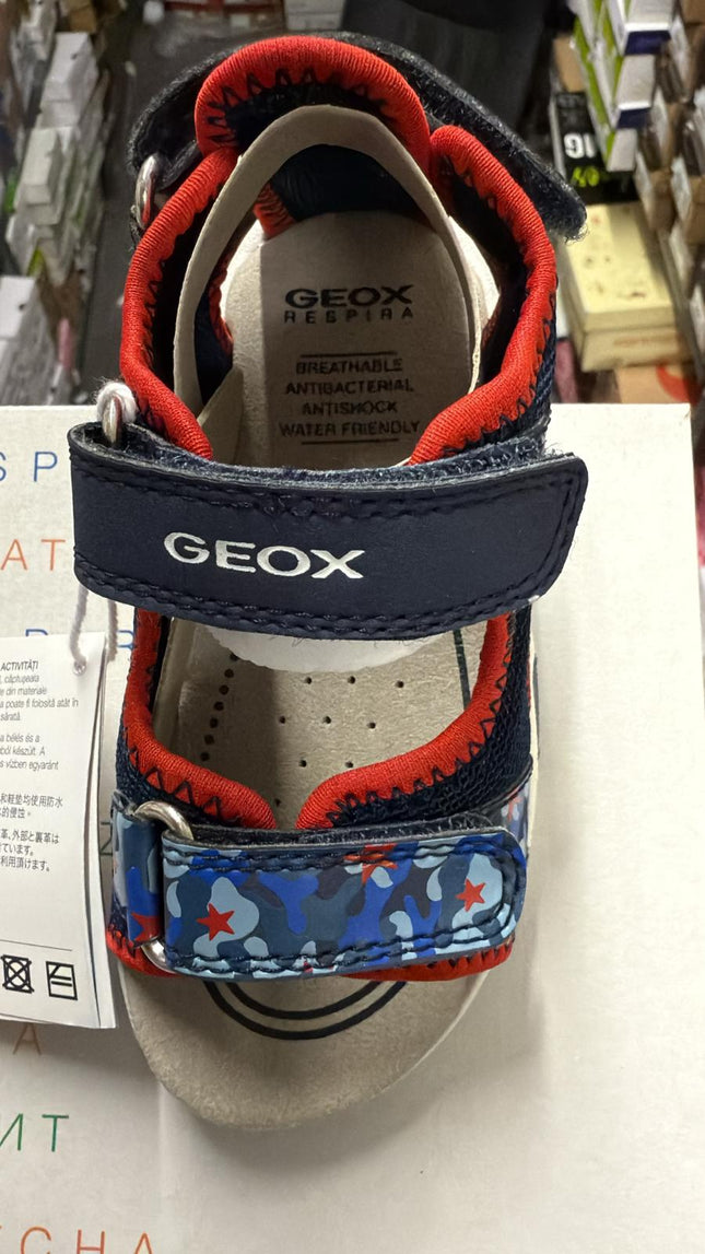 Geox Multy Outdoor Boys' Sandals B450FA-0 - Navy/Red