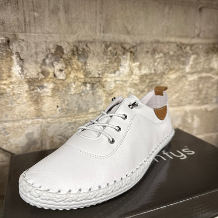 Mod Comfys Lace Up Casuals Shoes - White