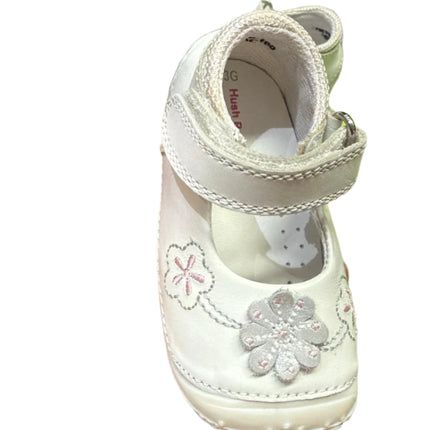 Hush Puppies Kids Berre Leather Shoes – White