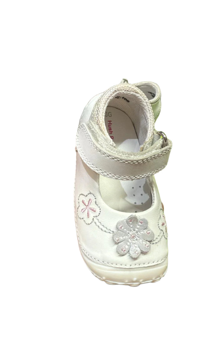 Hush Puppies Kids Berre Leather Shoes – White