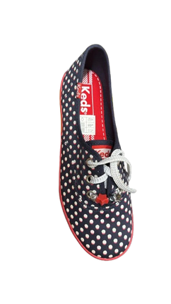 Keds Girls' Champion K Casual Shoes – Navy Glitter