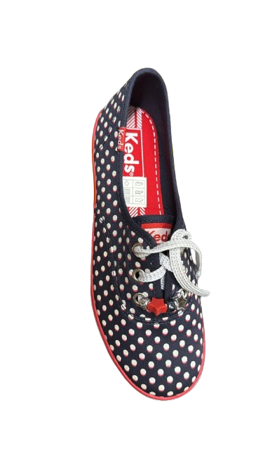 Keds Girls' Champion K Casual Shoes – Navy Glitter