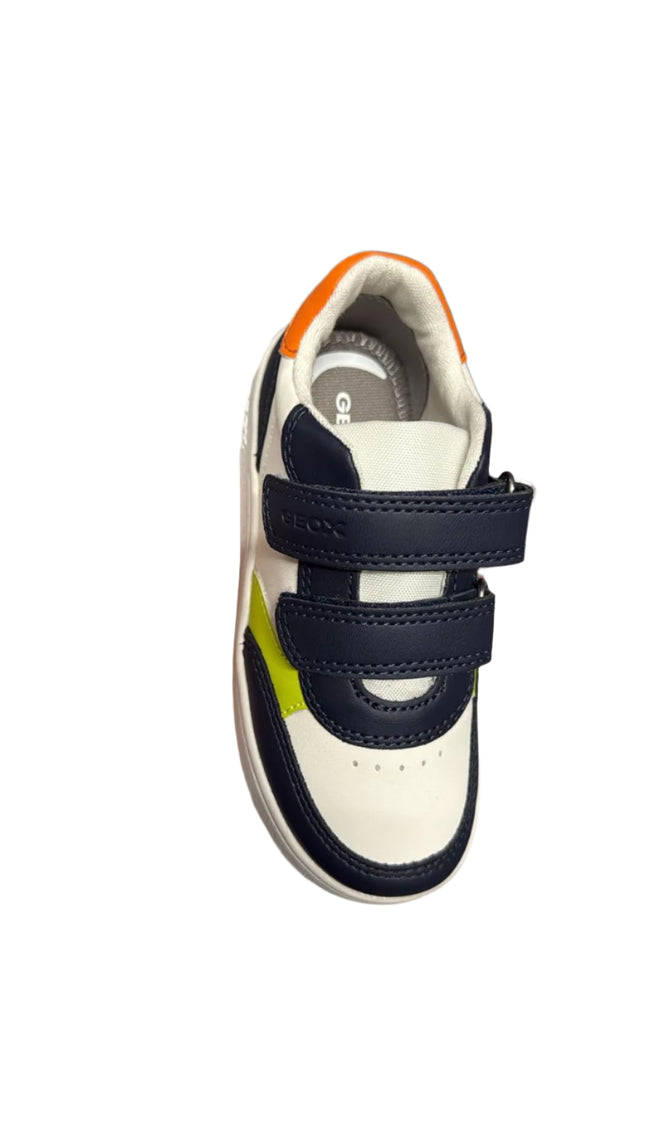 Geox Boys’ Eclyper Shoes - White/Navy