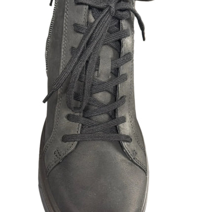 Ecco Boys' Street Tray K Leather Trainers – Black