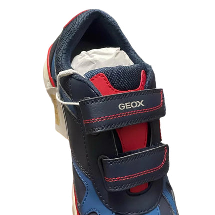 Geox Boys’ Quick Street Kids Shoes- Navy/White