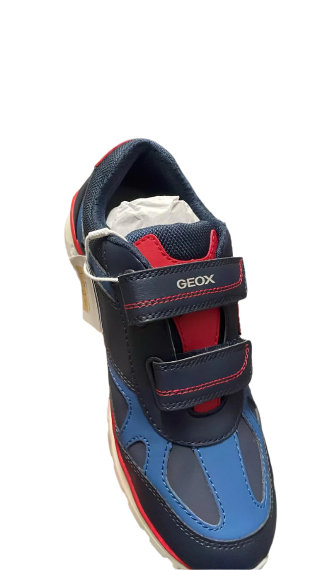 Geox Boys’ Quick Street Kids Shoes- Navy/White