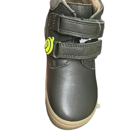 Lurchi Nino Kids Barefoot Nappa Suede Shoe - Dk Green