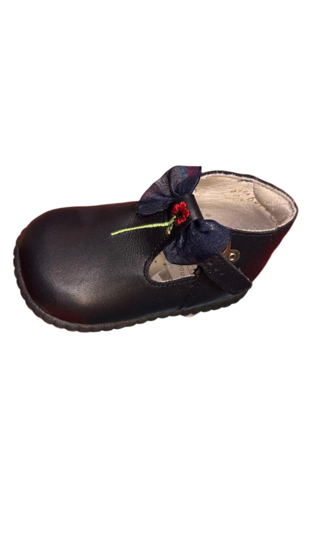 Babybotte Bonnie Leather Pre-Walker Shoes – Navy