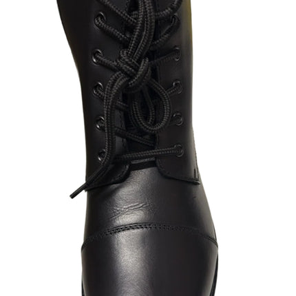 Hush Puppies Kids Lauren Senior Leather School Shoes – Black