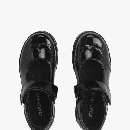 Start-Rite Girl's Cosmos Leather Shoes L - Black