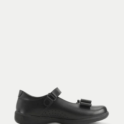 Start-Rite Girl's Bella Leather Shoes L - Black