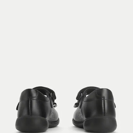Start-Rite Girl's Bella Leather Shoes L - Black