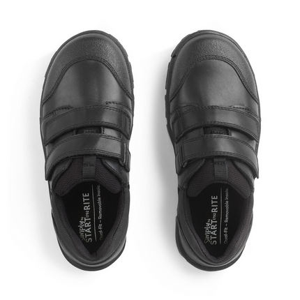 Start-Rite Boy's Topic Leather Shoes S - Black