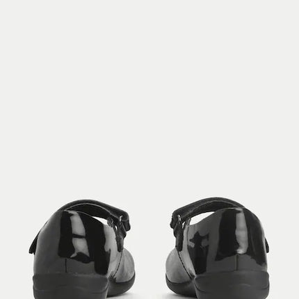 Start-Rite Girl's Study Patent Leather Shoes L - Black