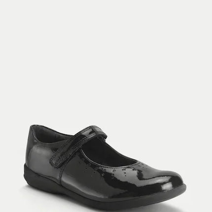 Start-Rite Girl's Study Patent Leather Shoes L - Black