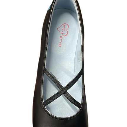 Rhino Girls’ Bea Trice Leather Shoes - Black