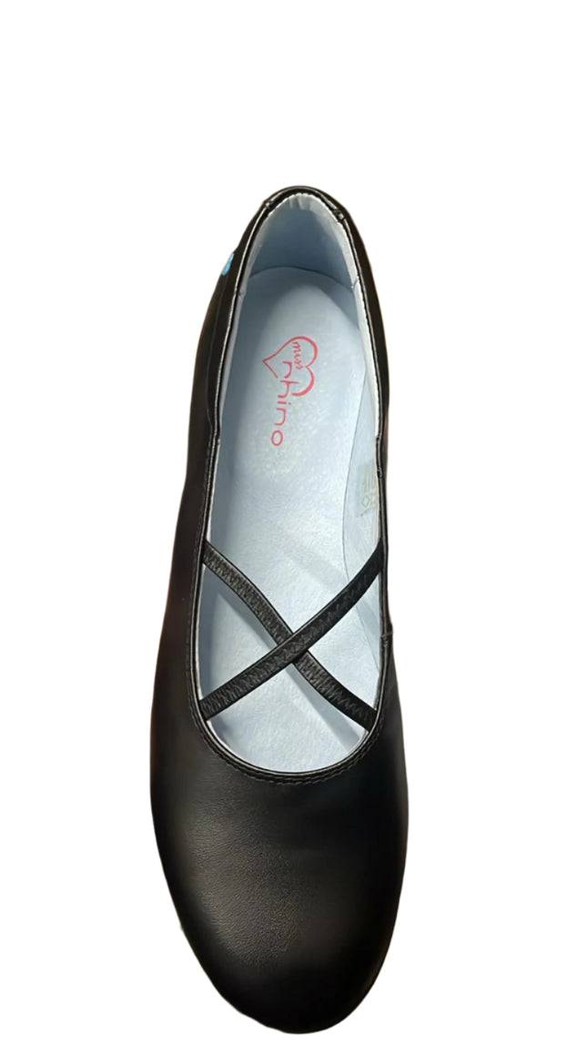 Rhino Girls’ Bea Trice Leather Shoes - Black