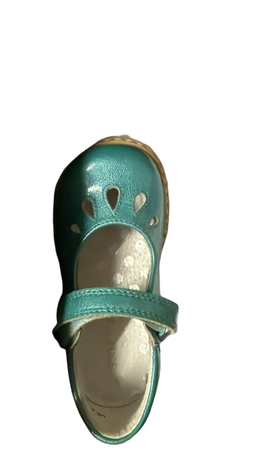 Start-Rite Girls’ Patent Leather Kids Shoes - Aqua