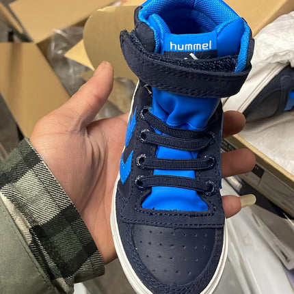 Hummel Boys' SL Stadil JR Elastic Hi Synthetic Shoes - Parisia Night