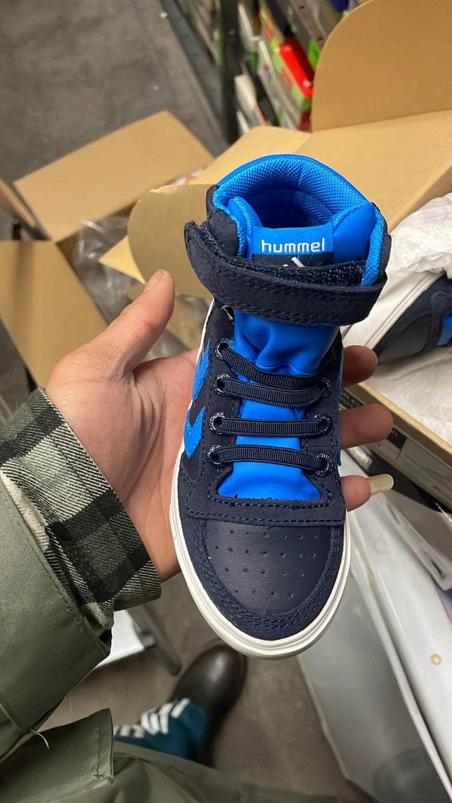 Hummel Boys' SL Stadil JR Elastic Hi Synthetic Shoes - Parisia Night