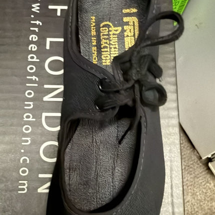 Freed Of London Canvas Top Kids Shoes - Black